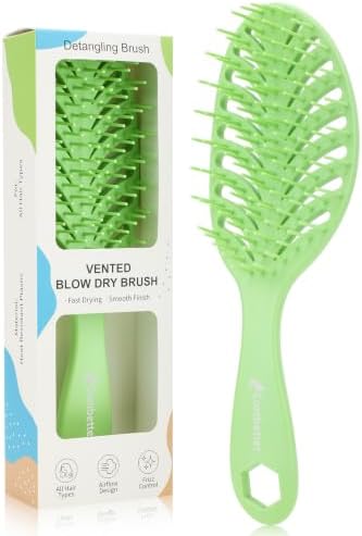 Vented Detangler Hair Brush – Fast Blow Drying, All Hair Types by Combetter