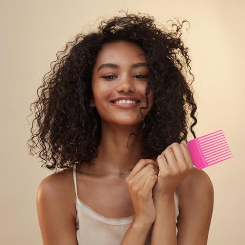 SIMPOR 2 Pcs Hair Pick Comb Wide Tooth Lift for Hair Styling Detangling, Plastic Afro Pick for Women Men, Fist Picks for Curly and Afro Hair - Image 5