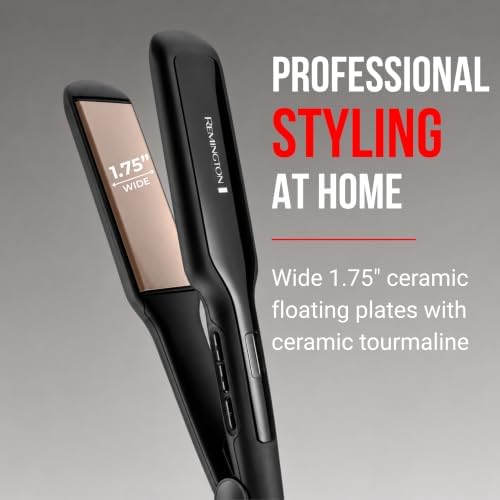 REMINGTON 1.75" Anti-Static Hair Straightener, Wide Professional Flat Iron - Image 5