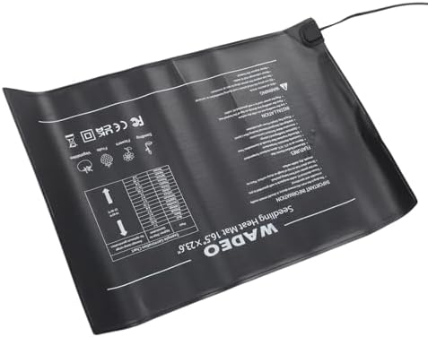 Fdit Seedling Heat Mat, 16.5x23.6 Inch IP67 PVC Plant Heating Pad (US - Image 3