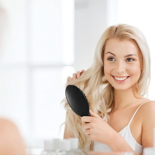 Geiserailie 2 Pcs Boar Bristle Hair Brush with Nylon Quill for Women Men - Image 4
