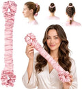 Luckybear Overnight Heatless Hair Curler with Built-In Scrunchies, Pink by Luckybear