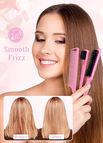 Hair Wax Stick & Slick Back Hair Brush – Frizz Control for Women & Kids, Non-Greasy & No Residue – Smooths Flyaways, Creates Sleek Ponytails & Buns – Styling Accessories & Teen Girl Gifts Trendy Stuff - Image 3