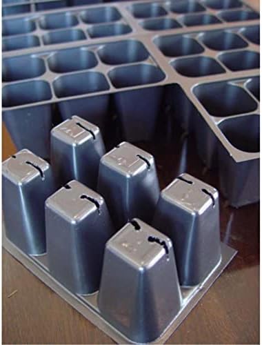 Seedling Starter Trays, 720 Cells: (120 Trays; 6-cells Per Tray), Plus 5 Plant Labels - Image 2