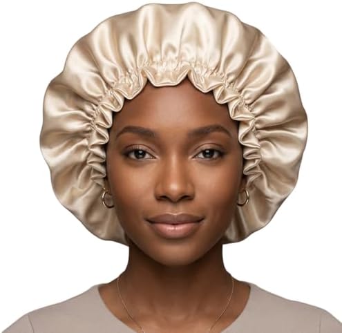 Silk Satin Hair Bonnet for Sleeping Reversible by PrettyRobes