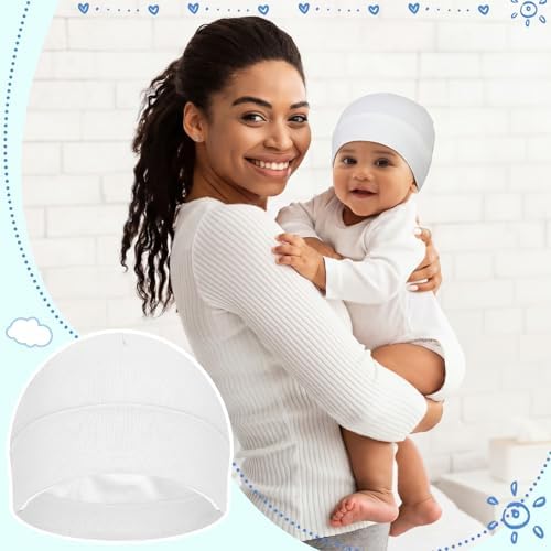 6 Pcs Satin Lined Baby Beanie Newborn - Image 5