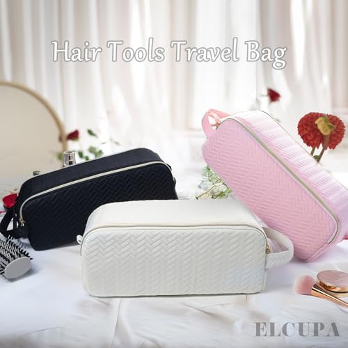 Large Hair Tools Travel Bag Compatible with Shark FlexStyle, Revlon & Dyson | Hair Dryer Brush Organizer, Flat Iron, Curling Iron, Makeup & Cosmetic Bag for Travel Essentials - Image 2