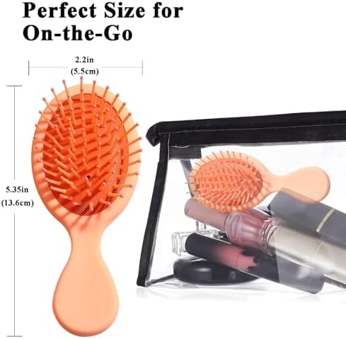 12 Pack Mini Hair Brush Bulk, Travel Hair Brush for All Hair Types - Image 3