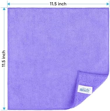 HOMEXCEL Purple Microfiber Cleaning Cloth, Microfiber Towels for Car,12 PK - Image 2