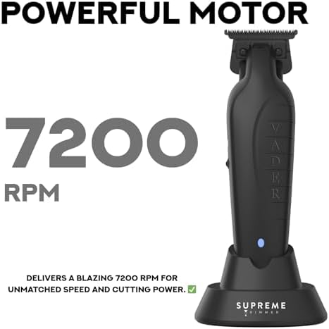 Supreme Trimmer Vader Professional Cordless Barber Trimmer ST3778 Black - Image 4