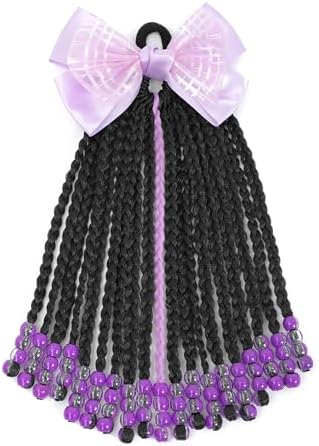 Kid Ponytail With Beads Braid Detachable Protective Hairstyle For Girl by Unknown