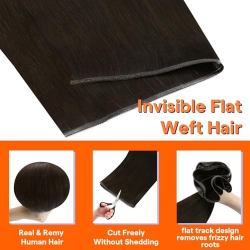 Full Shine Sew In Weft Human Hair Extensions for Party 18 Inch 60g - Image 3
