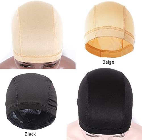 ZQIAN BEAUTY Dome Cap for Wigs - 6 Pcs Stretch Mesh Caps for Women Men (Black, M) - Image 7