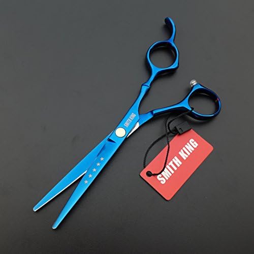 6.0 Inches Professional hair cutting thinning scissors set with razor (Blue) - Image 5