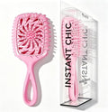 Detangler Hair Brush, Vented Paddle Brush for Wet Dry Hair, Pain-Free for Curly Straight Thick Fine Hair, Women Men Kids (pink) by Unknown