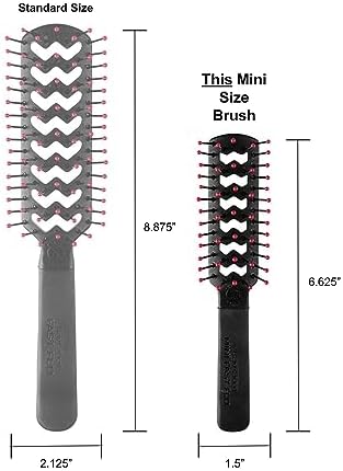 Cricket Static Free Mini Fast Flo Vent Hair Brush - Curling, Blow Drying, Detangling and Styling Wet or Dry Hair, Ideal for Travel, 1.5", Suitable for All Hair Types - Image 5