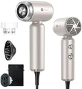 slopehill Dual Voltage Travel Hair Dryer with Diffuser, Ionic, 1500W, Gold by slopehill
