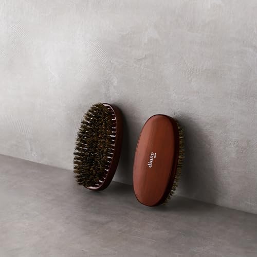 Diane 100% Premium Boar Bristle Military Wave Brush for Men, Medium Firm - Image 6