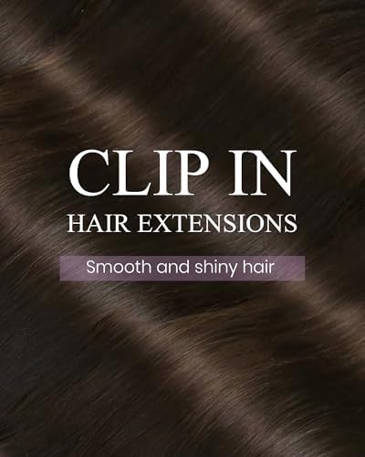 LaaVoo Hair Extensions Clip Ins, Double Weft, 18 Inch - Image 4