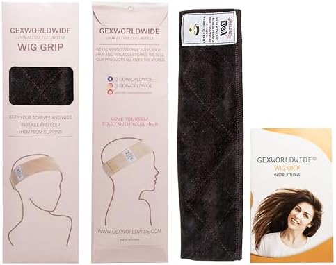 GEXWORLDWIDE GEX Wig Grip Band with Adjustable Elastic Closure Flexible Velvet No Slip Wig grip Headbands Cap for Wigs(Brown) - Image 6