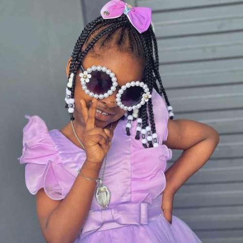 Kid Ponytail With Beads Braid Detachable Protective Hairstyle For Girls - Image 4