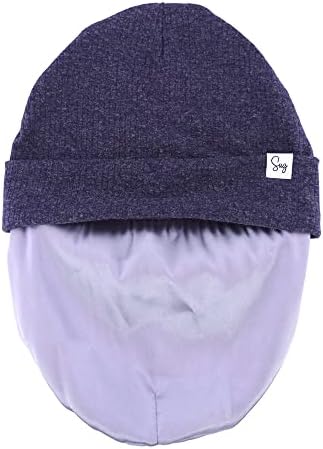 Jersey Beanie Hat for Newborn Baby Boys Girls Silky Satin Lined Hats Bonnet Toddler Infant Little Kids Beanies Caps - Image 4