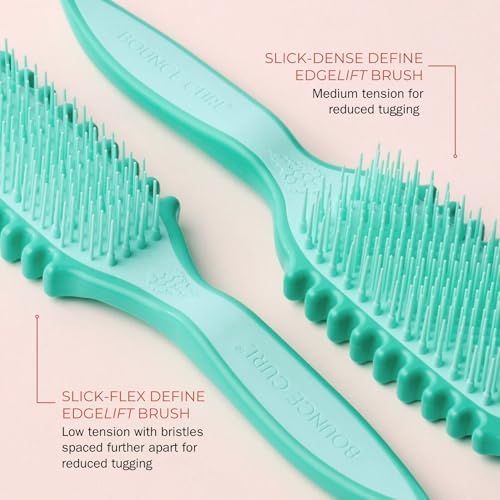 Bounce Curl Slick-Dense Define EdgeLift Brush Hair Styling Tool - Teal - Image 3
