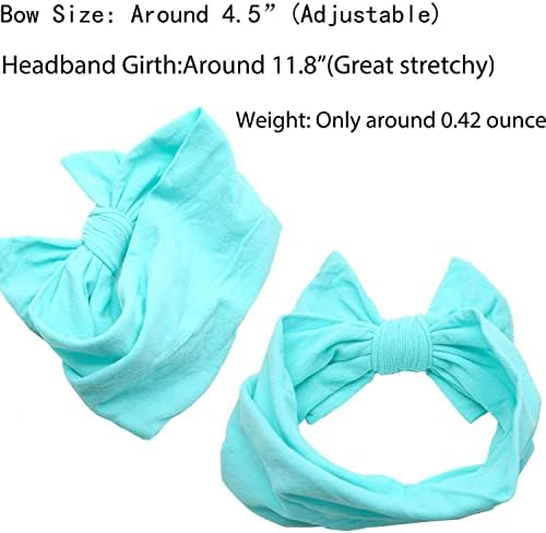 CÉLLOT 20 Colors Super Stretchy Soft Knot Baby Girl Headbands with Hair Bows Nylon Head Wrap For Newborn Baby Girls Infants Toddlers Kids - Image 5