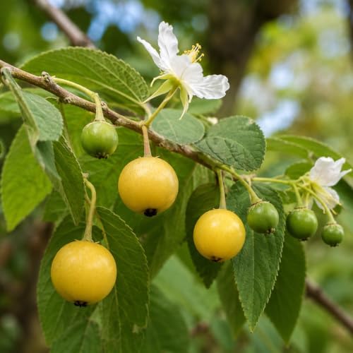 4 Yellow Jamaican Cherry Tree Strawberry Tree Starter Live Plant (4 Pack) - Image 6