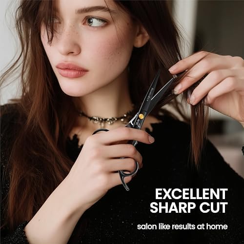 Hair Cutting Scissors Kit, 6" Haircut Scissors Set - Image 4