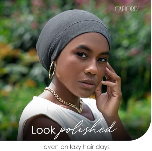 Silk Satin Hair Bonnet for Sleeping - Black Women & Men's Sleep Cap - Image 5