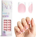 Krofaue French Tip Nails - Short Square Press On Nails by krofaue