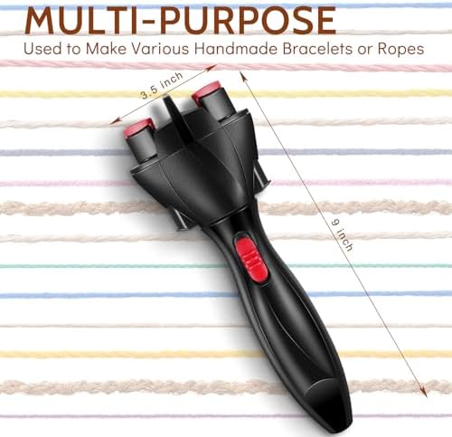 Honoson Automatic Hair Braiding Machine with 800 Mini Rubber, Black - Image 2
