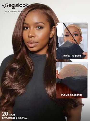 6x5 Chocolate Brown Body Wave Glueless Wigs Human Hair 20Inch - Image 4