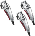 Wahl USA Pro Ultra Quiet High Torque Corded Hair Clipper for Ultra Quiet Operation and Cooler Operating Temperatures, Metal Housing with Bonus Hair Clipping Guard Caddy - Model 3000097 (Pack of 3) by Wahl