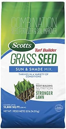Scotts Turf Builder Grass Seed Sun & Shade Mix, 32 lbs. by Unknown