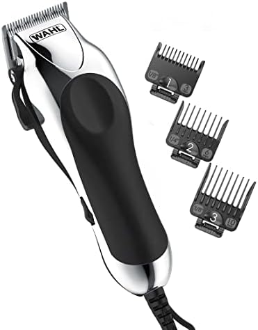 Wahl USA Chrome Pro Corded Clipper Complete Haircutting Kit for Men by Wahl