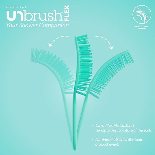 FHI Heat UNbrush Flex Detangling Brush - Ultra Flexible Hairbrush - Image 3