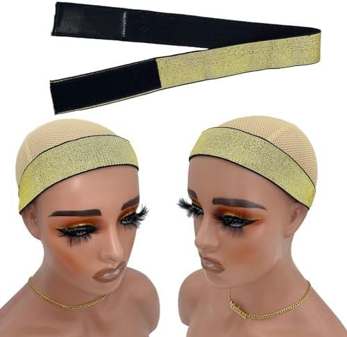 2 Pcs Elastic Gold Lace Melting Bands - Wig Band for Lace Fronts, Edge Wrap to Lay Edges (Pack of 2) - Image 3