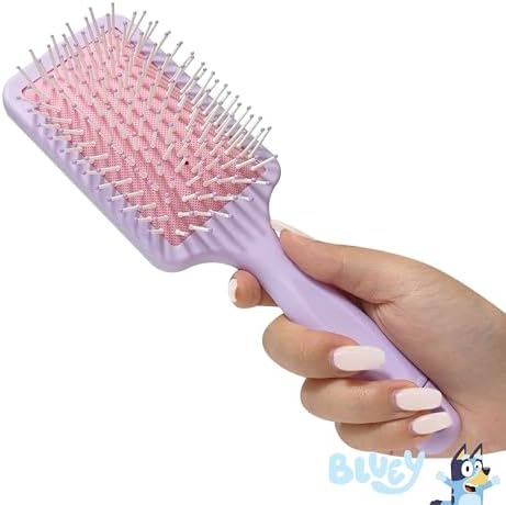 LUV HER Licenced Bluey Kids' Detangling Confetti Hair Brush - Fun Design with Bluey & Bingo - Gentle on Wet & Dry Hair - Ideal for Kids Ages 3+ - Makes Hair Care Enjoyable and Simple - Image 4