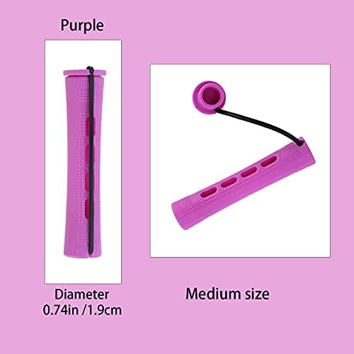 Perm Rods for Natural Hair, 60 pcs Medium Size Hair Rollers for Long Short Hair Styling Tool Hair Curlers - Image 2