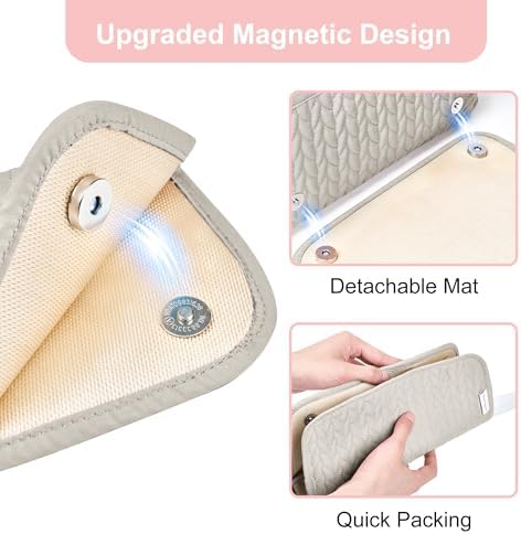 KarSyon Hair Tools Travel Bag with Hot Tool Mat 2 in 1 Organizer Bags - Image 4