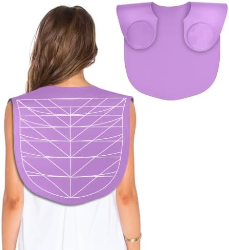 Waterproof Silicone Hair Cutting Guide Collar with Guidelines, Purple by Funnytek