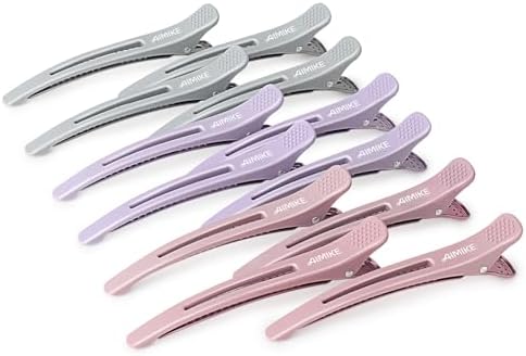 AIMIKE Hair Clips for Styling - Silicone No-Crease Duck Billed Hair Roller Clips for Sectioning, Cutting, and Salon Use by AIMIKE