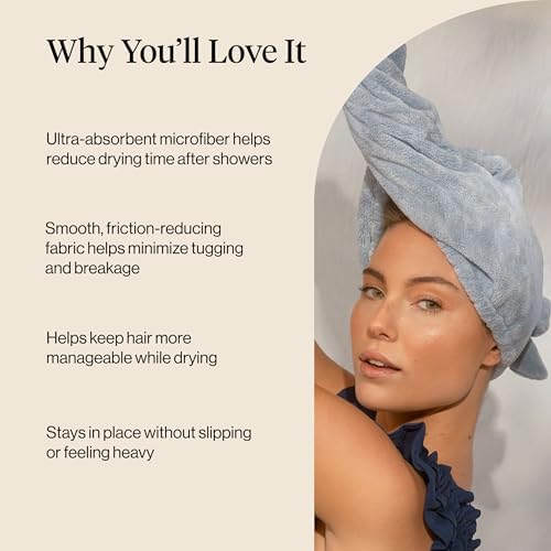 Kitsch XL Microfiber Hair Towel Wrap for Women - Image 6