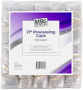 Disposable Processing Caps 21 Inch - 100 Count Bulk Pack - Clear Plastic Hair Treatment Caps for Coloring, Conditioning, Hot Oil - Salon & Home Use by Unknown