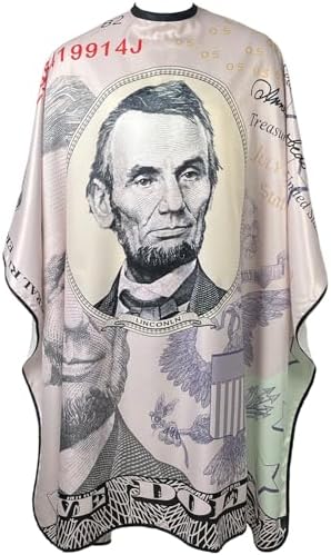Barber Capes for Men, Hair Cutting Cape with Copper Snaps, Salon Cape for Stylist, Waterproof Large Hairdressing Gown- 63”× 56”, 5 Dollars Pattern - Image 5