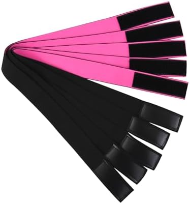 YANTAISIYU 5 Pieces Wig Edge Bands Lace Melting Band Adjustable Wig Elastic Bands for Lace Front Wig Non-Slip Wrap Band (3.0cm) by YANTAISIYU