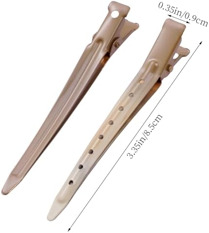 Bantoye 24 Packs Duck Bill Clips 3.35 Inch Metal Alligator Clip, GS Brown - Image 2