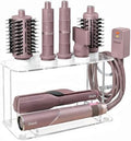 Dyson Airwrap Holder, Dyson Airwrap Wall Mount Clear Acrylic Organizer, Shark Hair Dryer Holder Stand with 8 Slots Cord Hook, Heat-Resistant Storage for Bathroom/Vanity UEMUSI by Uemusi